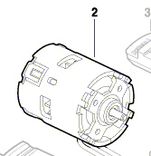 Bosch 18 Volt Gleichstrom-Ersatzmotor Nr. 1 607 022 609