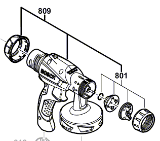 Bosch Sprühpistolenaufsatz 1609203W67