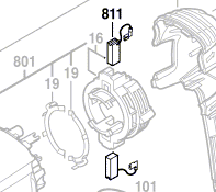 Bosch Kohlebürstensatz 1617000525
