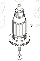 Bosch Ersatzanker Nr. 2 604 011 305 für Fuchsschwanz PFZ 500 E