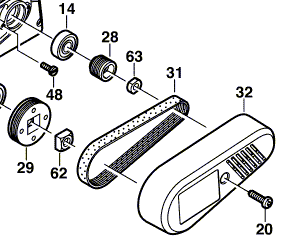 Bosch Antriebszahnriemen Nr. 2604736013