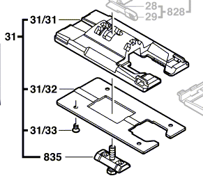 Bosch Sägeschuh / Grundplatte 2 608 000 925