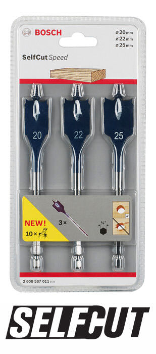 Bosch Flachfräsbohrerset 2608587011