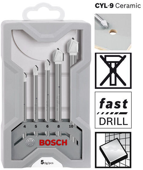 Bosch Fliesenbohrer CYL-9 Ceramic / SET