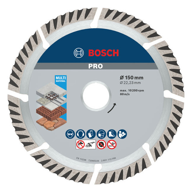 Diamanttrennscheibe 150 mm Pro Multimaterial Universal