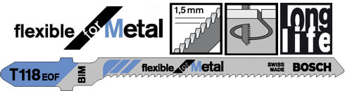 Bosch Stichsägeblatt T 118 EOF