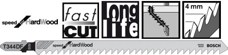 Bosch Stichsägeblatt T 344 DF