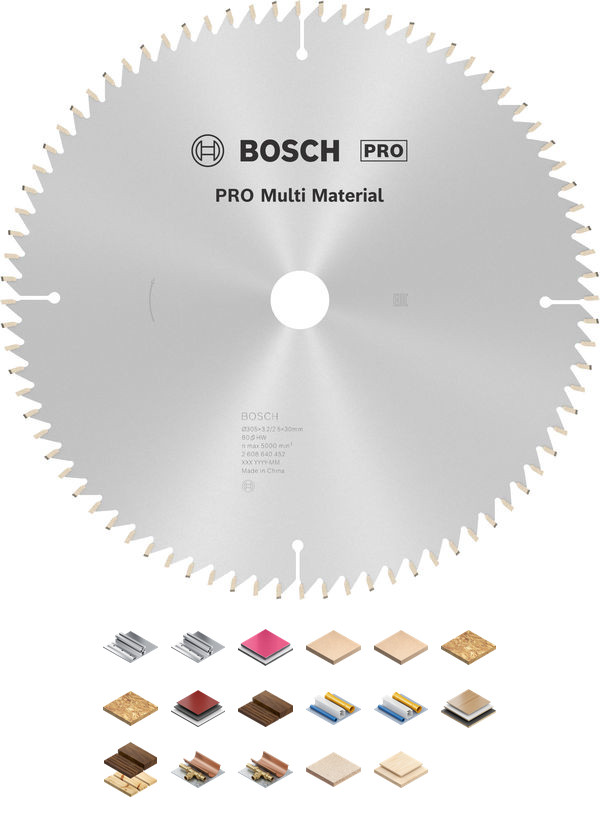 Bosch Ksb Pro Multi Material 305 x 30 mm / 80 Zähne