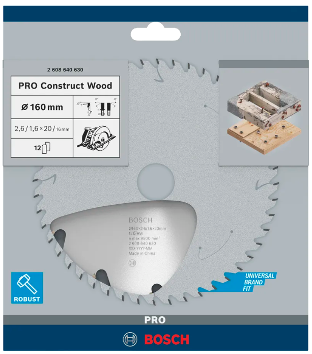 Bosch PRO Construct Wood Kreissägeblatt