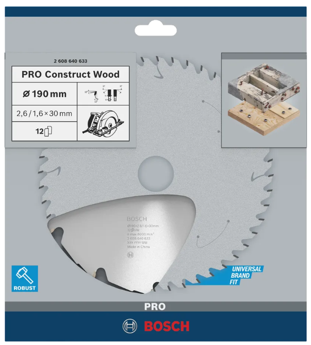 Bosch PRO Construct Wood Kreissägeblatt