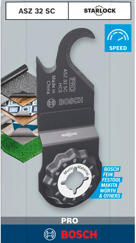 Bosch PRO Starlock Multifuntionsmesser ASZ 32 SC