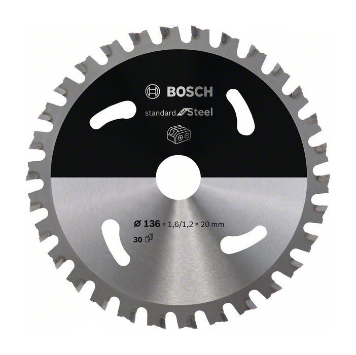 Bosch Handkreissägeblatt für Stahl 136 mm x 20 mm