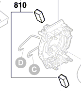 Bosch Kohlebürstensastz 2609004163