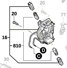 Bosch  Kohlebürstenplatte 2609007426