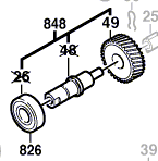 Bosch Getriebewelle 2610387048