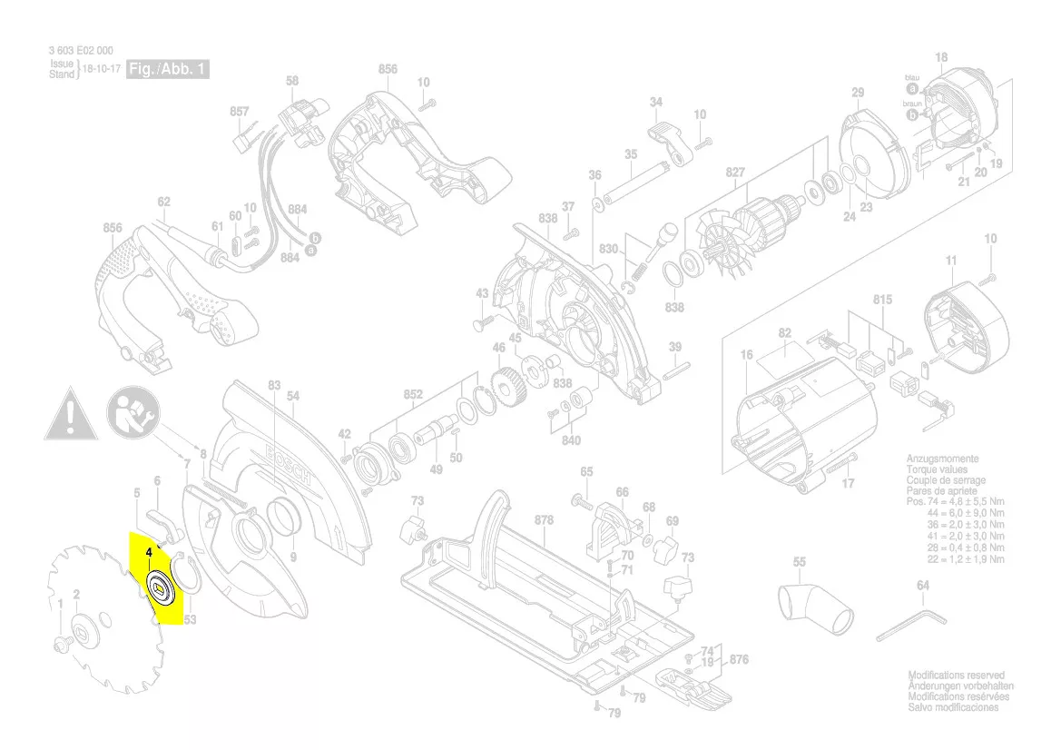 Bosch Aufnahmeflansch 1 609 203 Y22