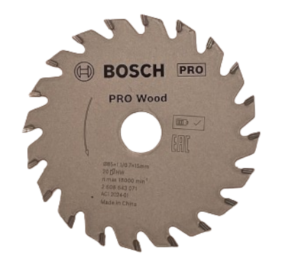 Bosch Kreissägeblatt Ø 85 mm x 15 mm 2608643071
