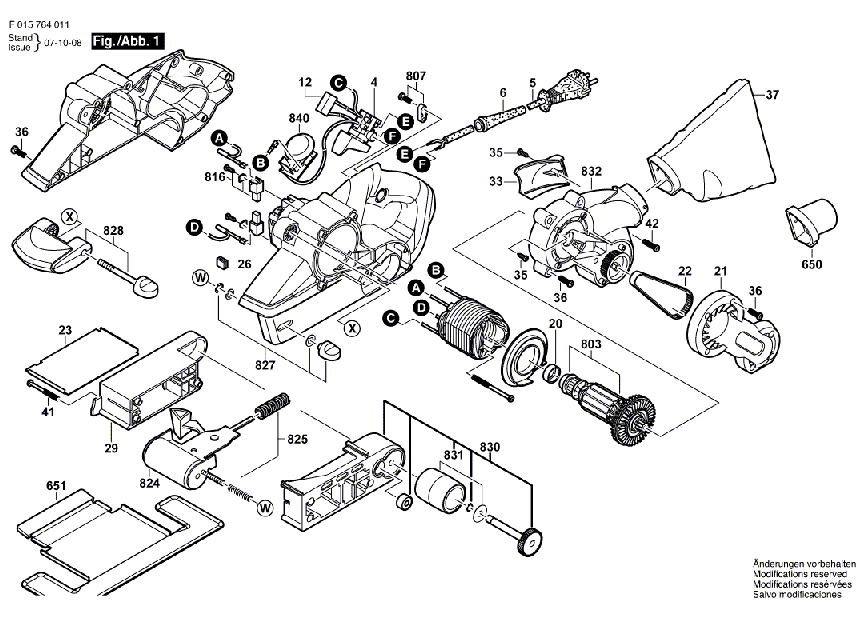 Kohlebürstensatz 2610395790 Skil Bandschleifer