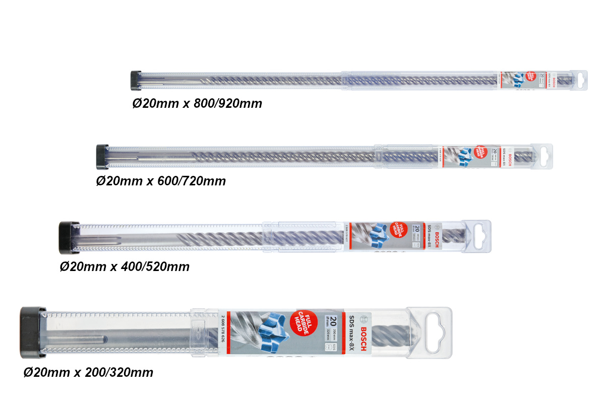 Bosch Stahlbetonbohrer SDS max-8X Ø 20 mm