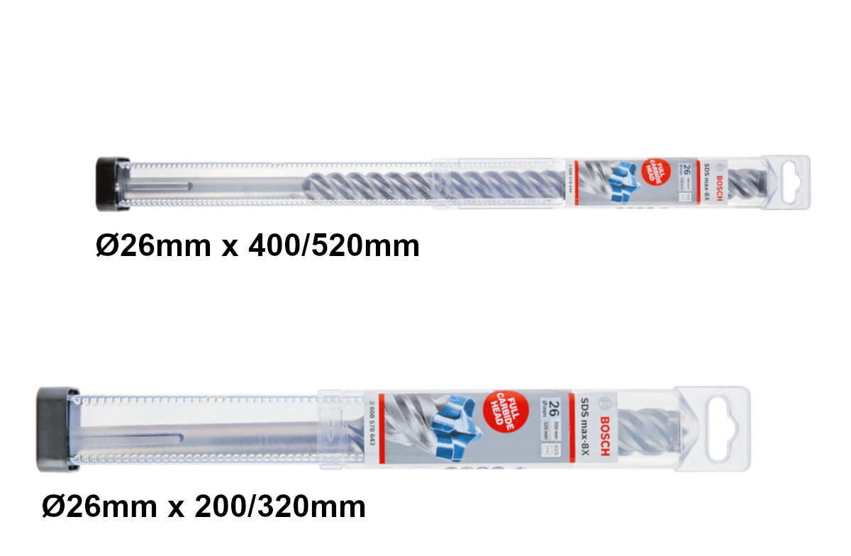 Bosch Stahlbetonbohrer SDS max-8X Ø 26 mm