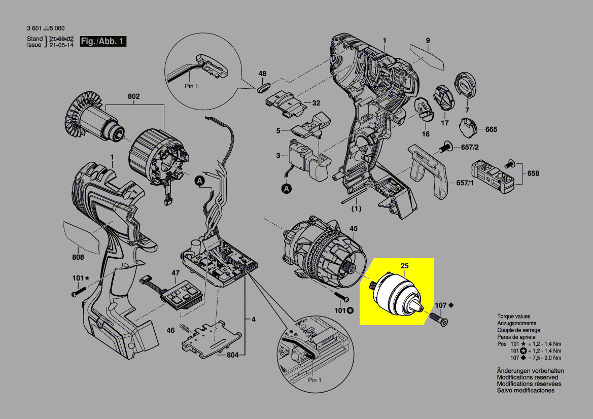 Bosch Schnellspannbohrfutter 1 600 A01 YE8