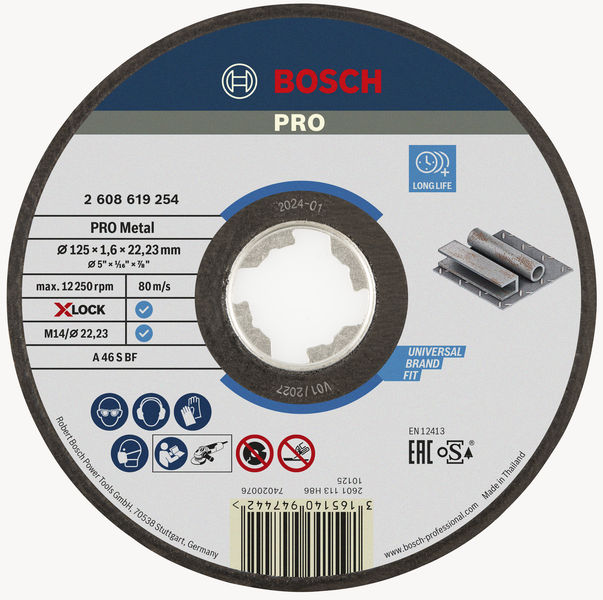 Bosch X-Lock Trennscheibe 125 mm Expert for Metal