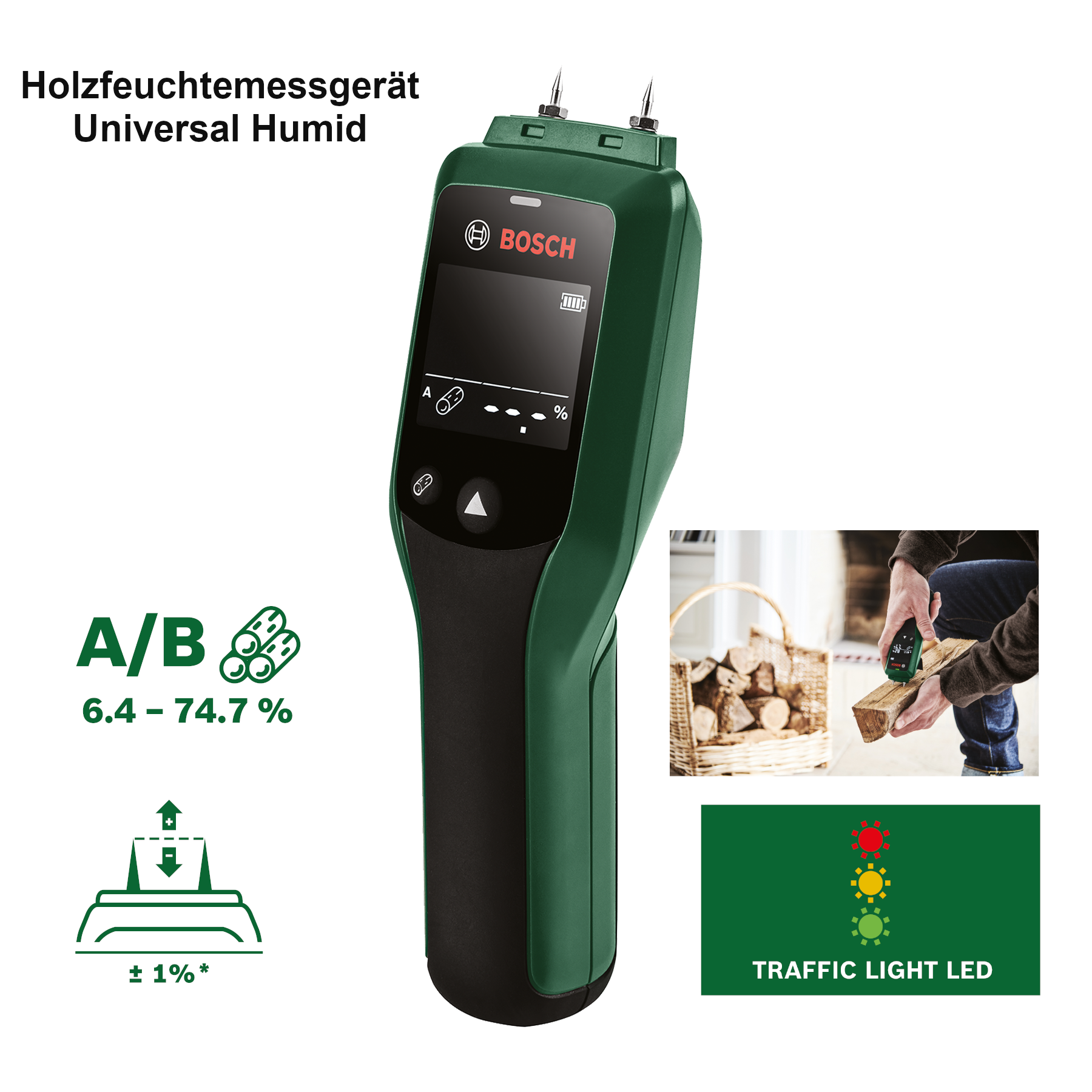 Bosch Holzfeuchtemessgerät UniversalHumid