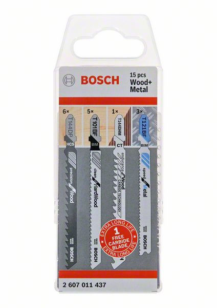 Bosch Stichsägeblattset Holz und Metall