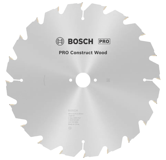 Bosch PRO Tischkreissägeblatt Construct Wood 315 x 30mm