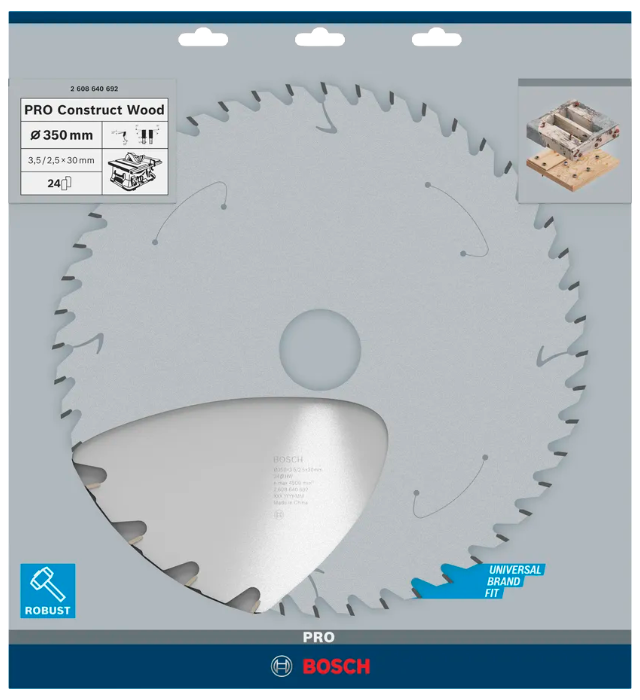 Bosch PRO Tischkreissägeblatt Construct Wood 350 x 30mm