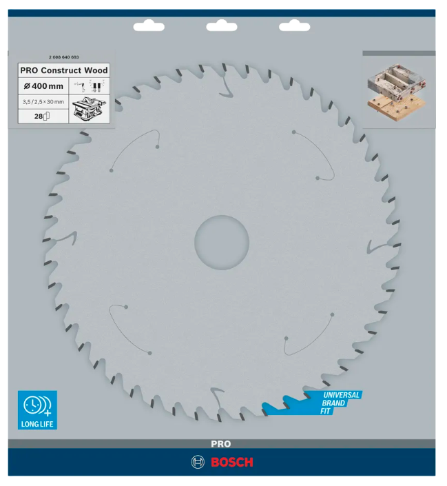 Bosch PRO Tischkreissägeblatt Construct Wood 400 x 30mm