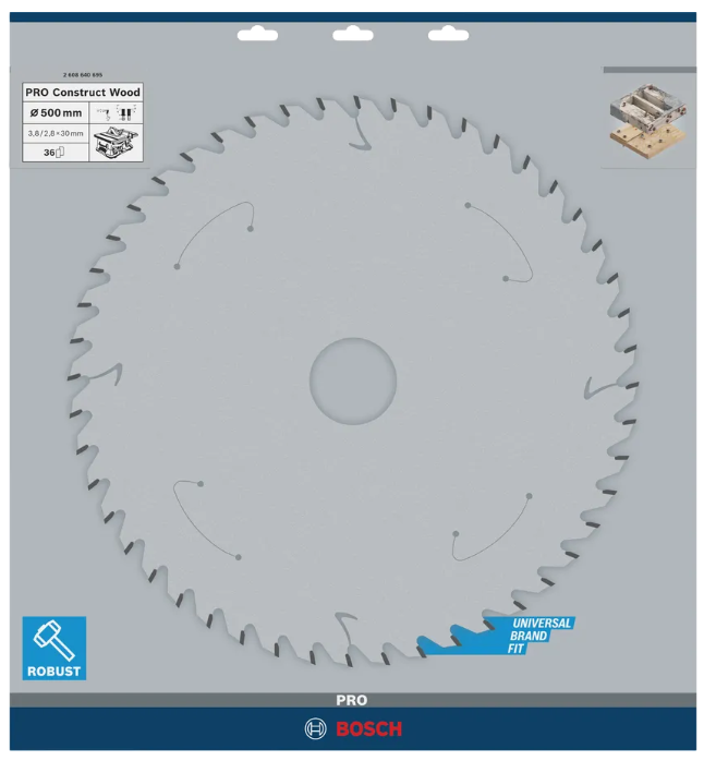 Bosch PRO Tischkreissägeblatt Construct Wood 500 x 30mm