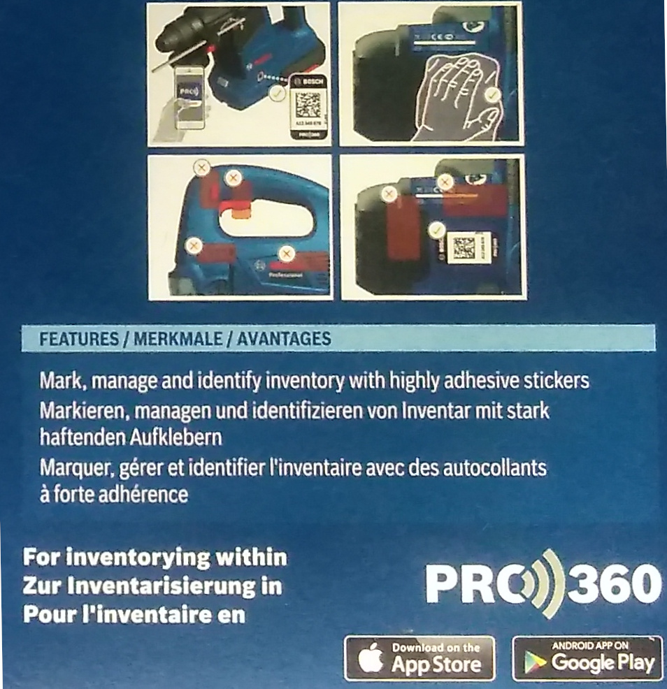 Bosch Professional ID-Label 1600A02C1K