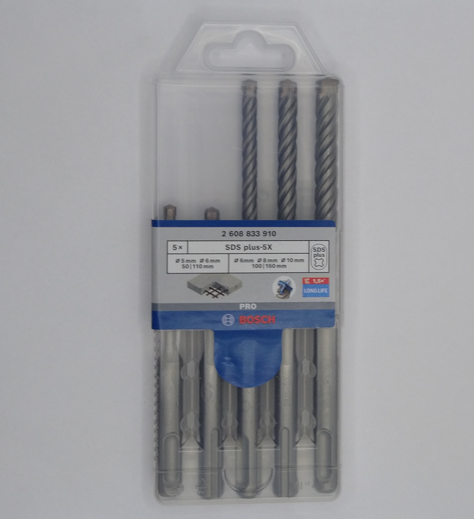 Bosch PRO SDS-plus-5X Bohrerset 2608833910