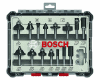 Bosch Fräserset 15-teilig mit 8 mm Schaft