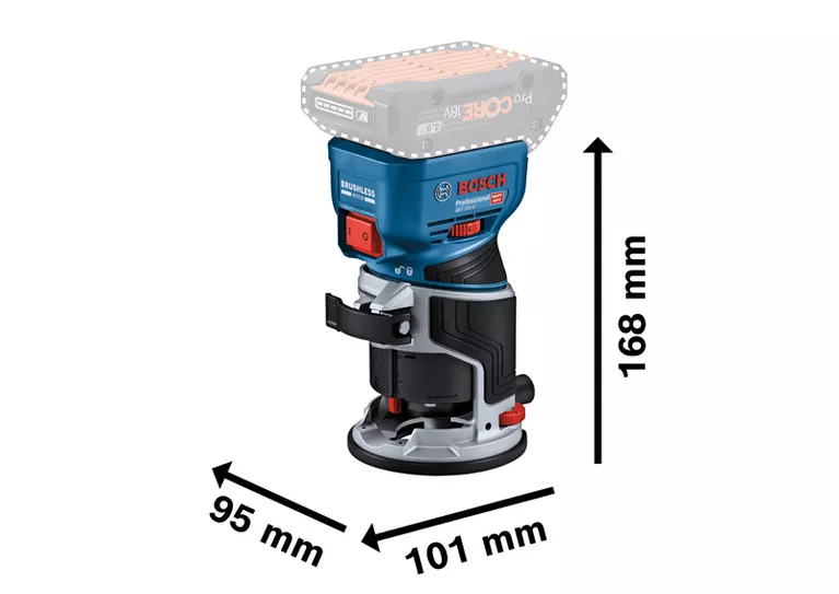 Bosch Akku Kantenfräse GKF 18V-8 Professional 06016C2000