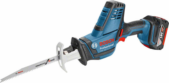 Bosch Akkusäbelsäge GSA 18 V-LI C / 2 x 5,0 Ah