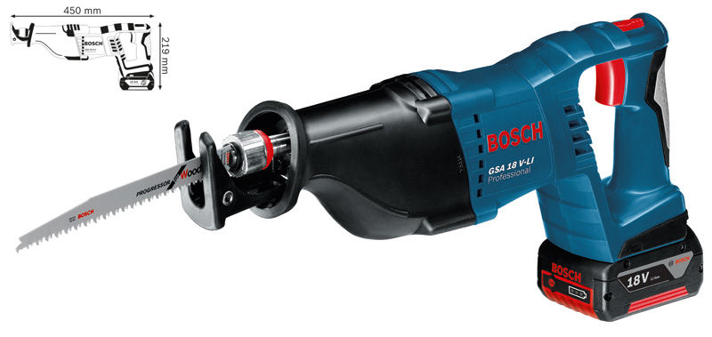 Bosch Akkusäbelsäge GSA 18 V Li