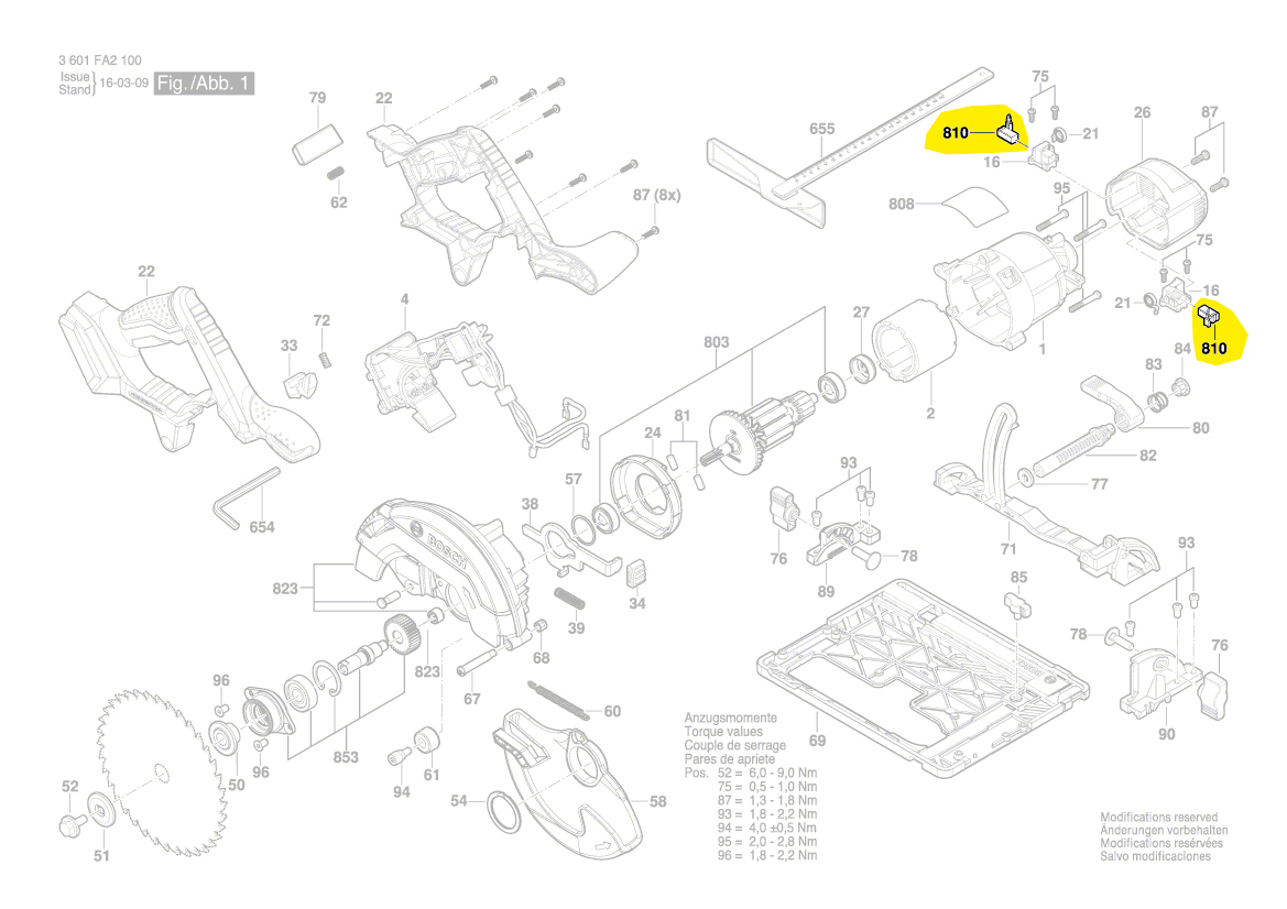 Bosch Kohlebürstensatz 2610943623