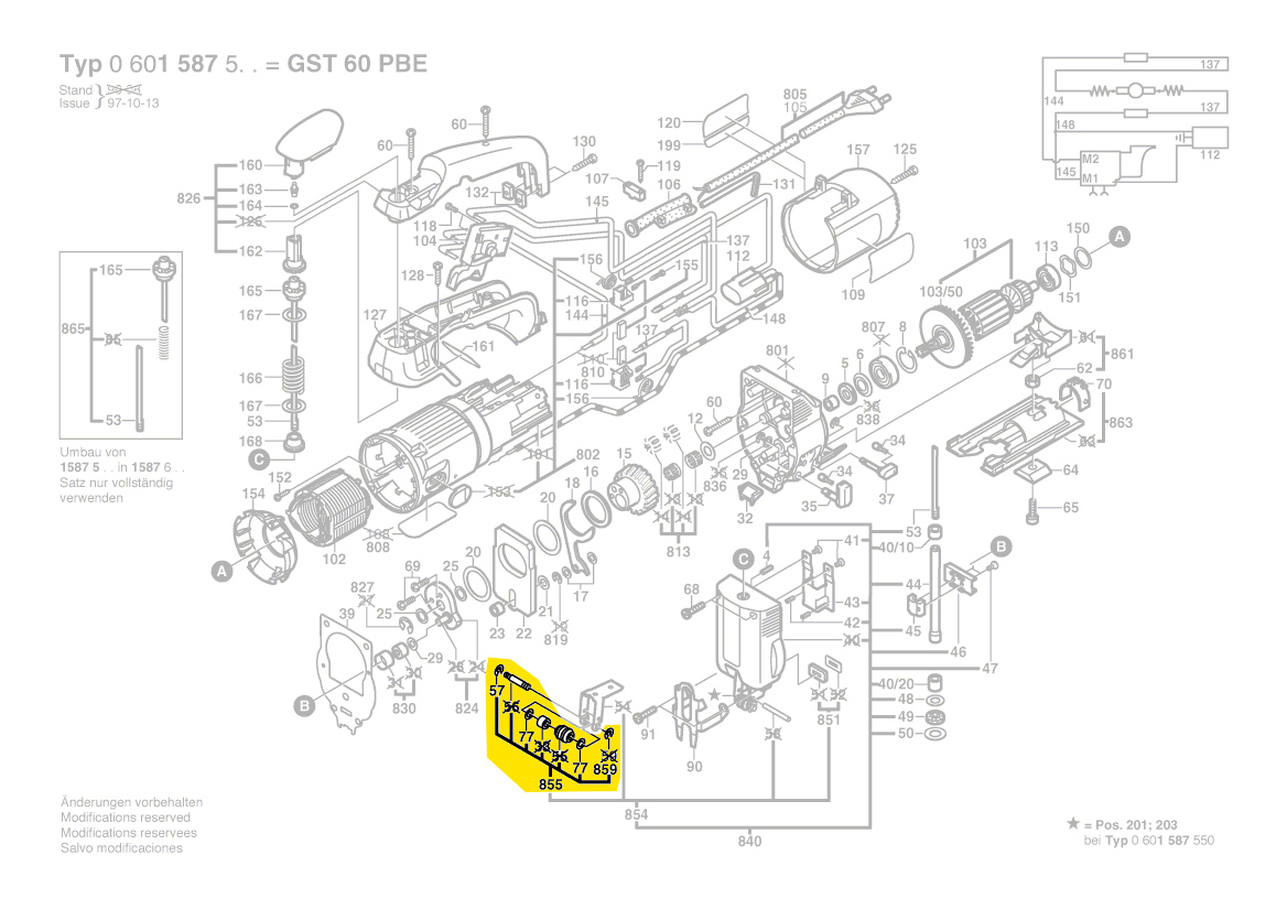 Bosch Rollenhebel 1619P01375