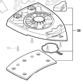 Bosch Schleifplatte Nr. 2609004489