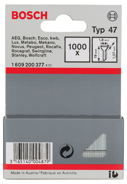 Bosch Tackernägel Typ 47 / 19 mm