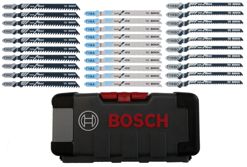 Bosch 30-teiliger Stichsägeblattsatz Basic in ToughBox