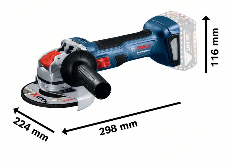 Bosch X-Lock Winkelschleifer GWX 18V-7