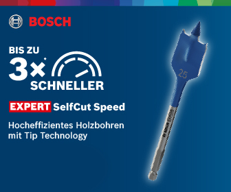 Bosch Flachfräsbohrer SelfCut für Holz