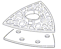 Bosch Ersatzschleifplatte für PSM 18 LI