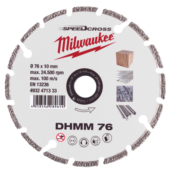 Milwaukee Diamanttrennscheibe DHMM 76 mm x 10 mm