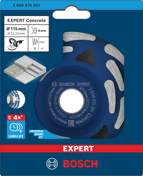 Bosch EXPERT Diamanttopfscheibe Concrete