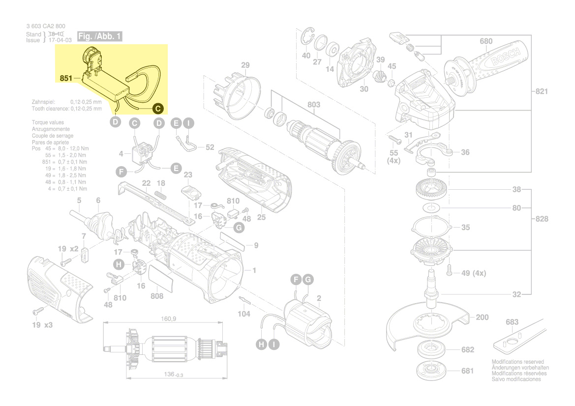 Bosch Drehzahlregler 1 600 A00 A4P