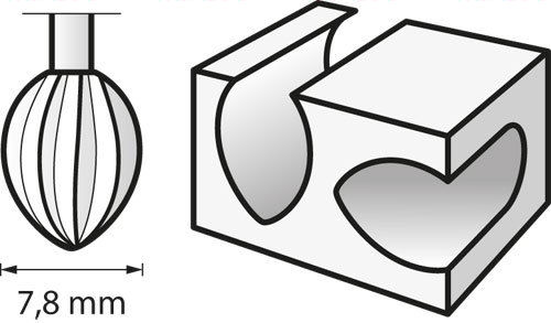 Dremel 144 Hochgeschwindigkeits-Fräsmesser Ø 7,8 mm